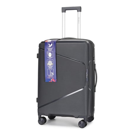 Prince  PP  Luggage (8 Wheels) - Trundle 24 Inch/62 Liter Medium    -  Dark Grey 2 Year Warranty