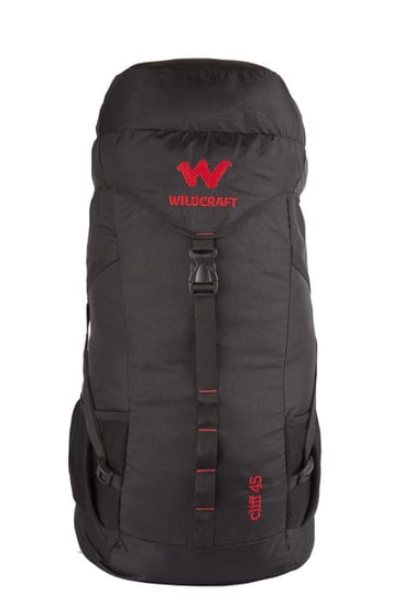 ويالتكرافت حيبة ظهر للرحلات والسفر بسعة 45 لترًا مصنوعة من مادة النايلون المقاومة للماء بنسبة 100%- أسود | صنع في الهند