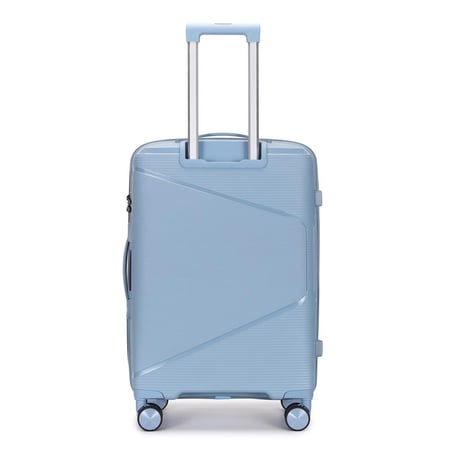 Prince PP Luggage (8 Wheels) - Trundle 24 Inch/62 Liter Medium - Grey Blue 2 Year Warranty