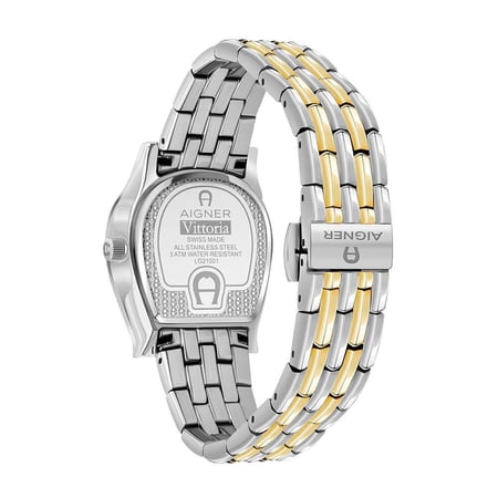 ساعة اغنر  فيتوريا بسوار معدني ذهبي