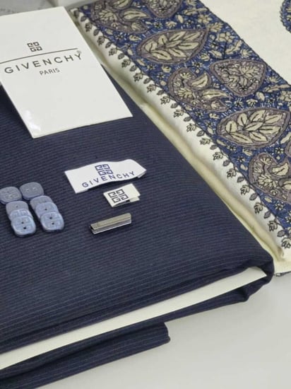 قماش جفنشي شتوي مع شال ماركه