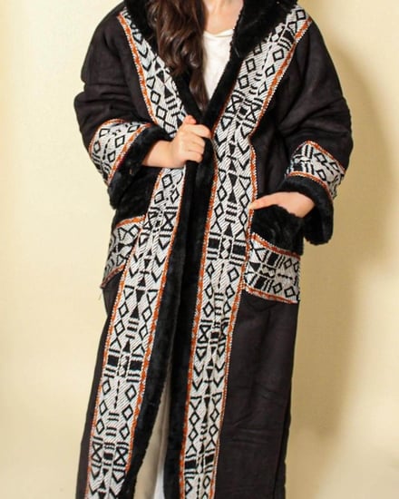 فروه شتوي اسود نسائي