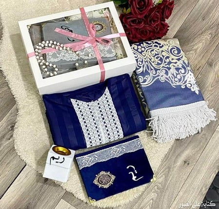 هدايا رمضان لخطيبتي رمضانيه نسائي فخمه للنساء هدية طقم صلاة سجاده ميرا