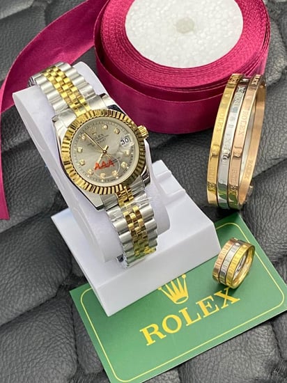 طقم ساعه نسائي رولكس