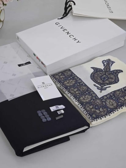 قماش جفنشي شتوي مع شال ماركه