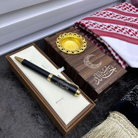 هدايا رمضان رجالي مصحف بوكس تغليف فخم سجاده رمضانية عطر شماغ جفنشي