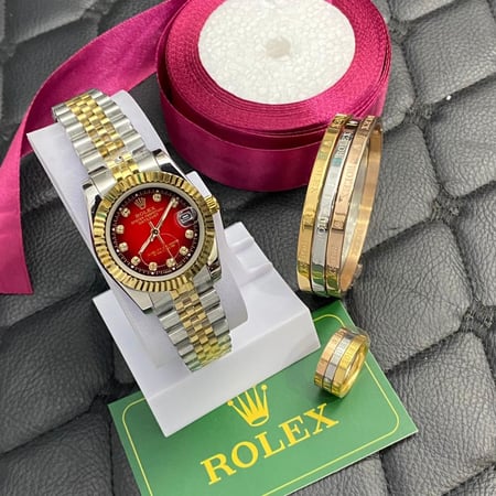 طقم ساعه نسائي رولكس