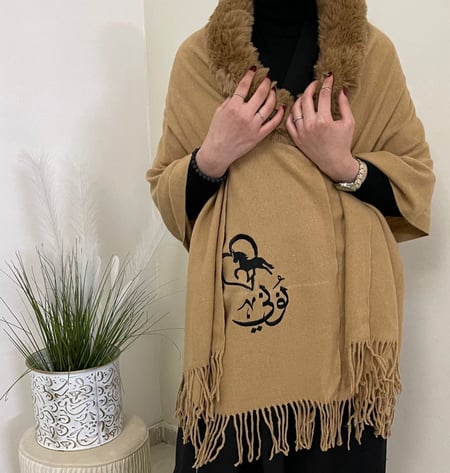 سكارف شتويه فخمه وشاح شتوي شال للشتاء بالاسم نسائي فروات نسائية فروه