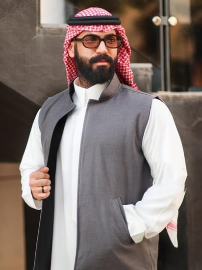 سديري دبل فيس رمادي مع اسود سديريات شتوي رجالي وجهين سديرية رجاليه جوخ