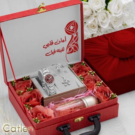 هدايا نسائي ساعه مع اكسسوارات