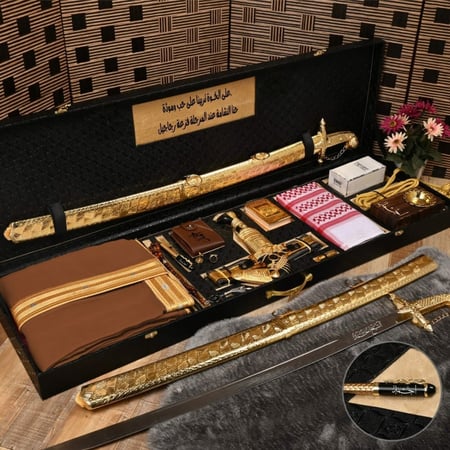 إهداء فخم بوكس راقي بمجموعة إكسسوارات رجالية تاريخية