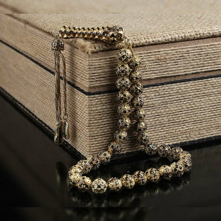 سبحة راقية من الفضة الخالصة