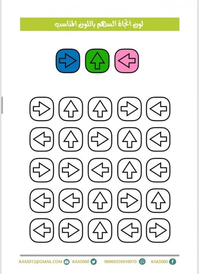 حقيبة انشطة تنمية التركيز والانتباه متقدم (( نسخة مطبوعه اكتب وامسح ))