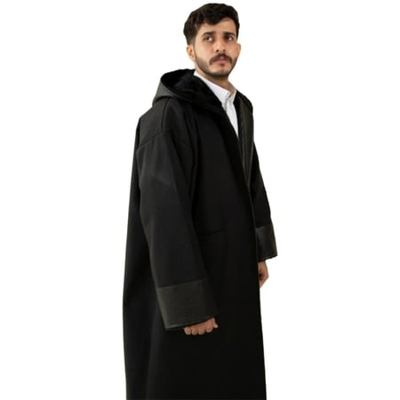 فروة شتوية بجوخ وفرو أرنب