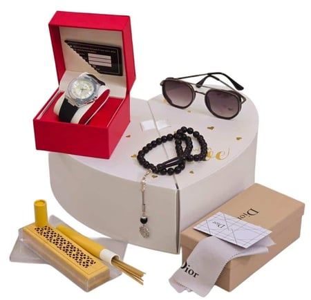 بكس هدايا رجالي شكل قلب