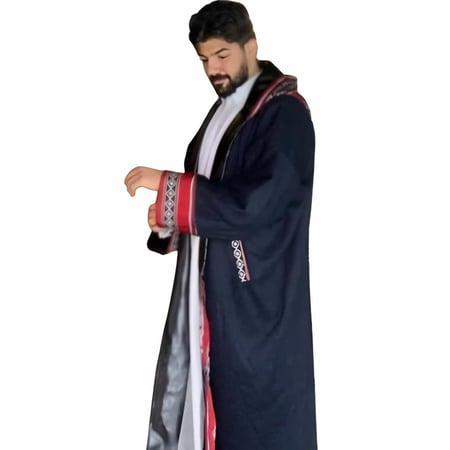 فروة شتوية مطرزة رجالية