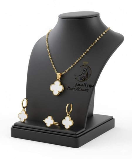 طقم سلسال مع حلق + علبه وتغليف هدية --4