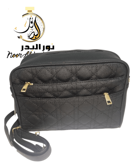 شنطة نسائية لون اسود الحجم الكبير مطفي بدون لمعه 001
