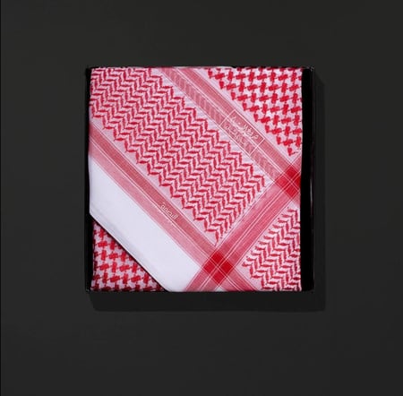 شماغ البسام البصمة 3 انجليزي لون غامق