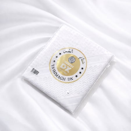 شماغ دي اكس DX ابيض رجالي كيس