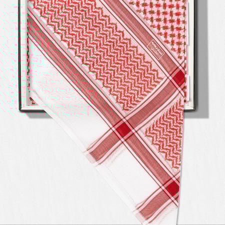 شماغ بروجية احمر زاهي 4