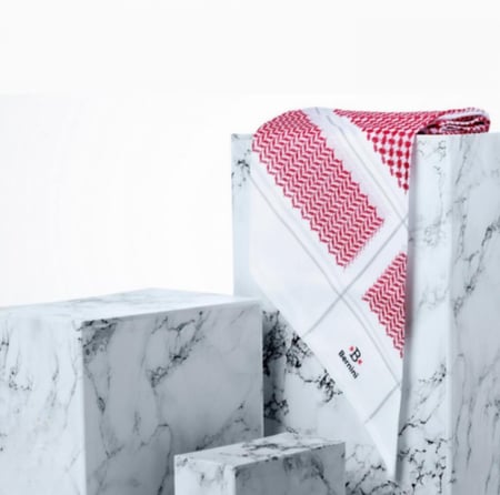 شماغ برنيني احمر انجليزي