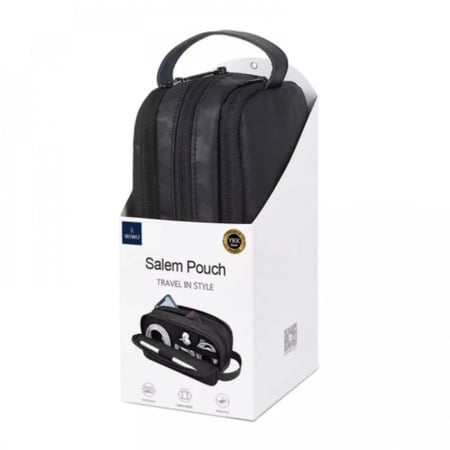 شنطة يد بثلاث جيوب | اسود جيشي | WIWU Salem Pouch