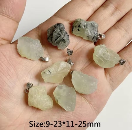 قلادة   Prehnite – حجر البريهنيت خام