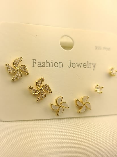 حلق ناعم مطلي فضه