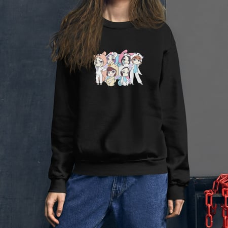 سويت شيرت برسم كرتوني لطيف لـ ايفر قلو Everglow