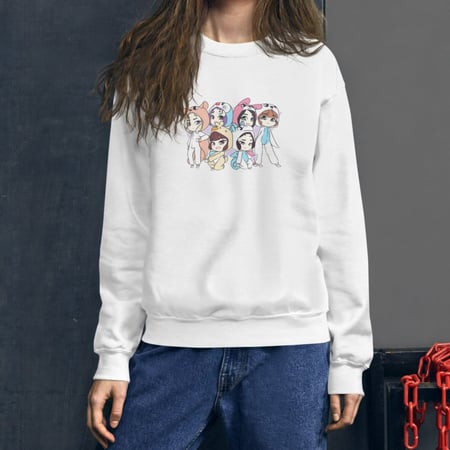 سويت شيرت برسم كرتوني لطيف لـ ايفر قلو Everglow