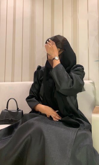 عباية صيفية خام جاكار نص كلوش