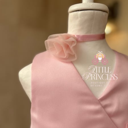 Pink rose dress فستان الجوري الزهري + اكسسوار