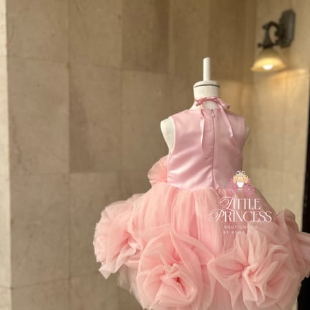 Pink rose dress فستان الجوري الزهري + اكسسوار