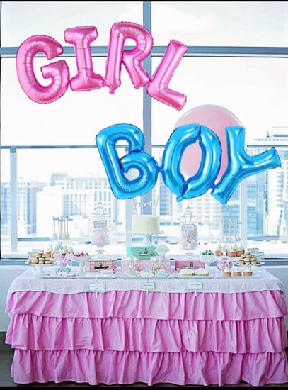 بالون كلمات boy girl لحفل كشف جنس الجنين