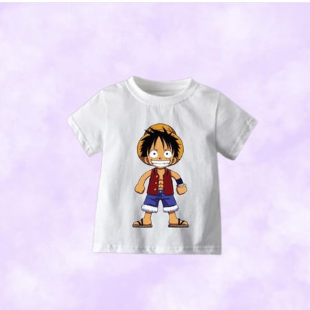 تيشيرت ااطفال ابيض مطبوع حسب الطلب