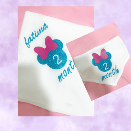 طقم مواليد اربع قطع طباعة حسب الطلب