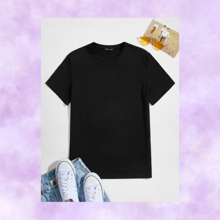 تيشيرت بريميوم رجالي اسود