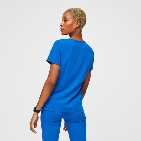 Figs, Royal Blue Casma Top