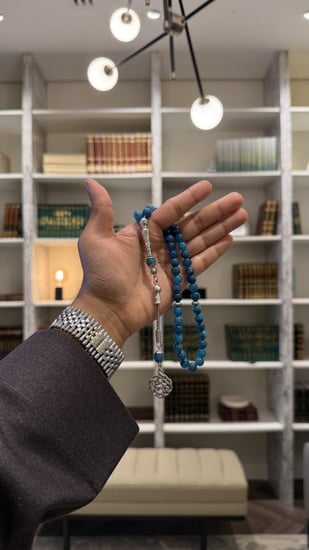 سبحة بكلايت ازرق بحري