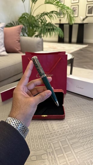 قلم كارتيه سانتوس اخضر