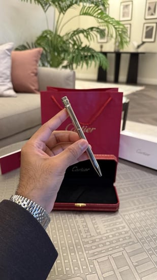 قلم كارتير سانتوس النحيف رصاصي