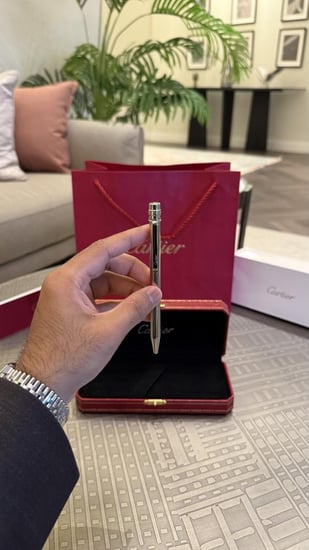 قلم كارتير سانتوس النحيف رصاصي