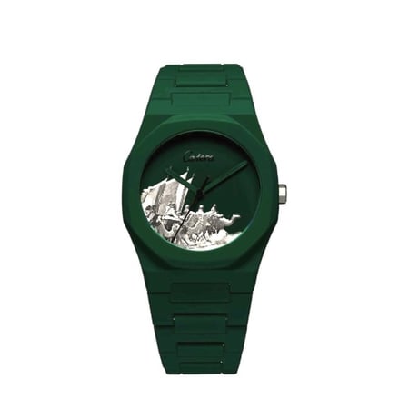 ساعة رجالية فيبر كاربون زيتي