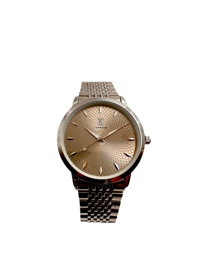 ساعه ماركه TAMMOUR رجالي فضي ميناء فضي