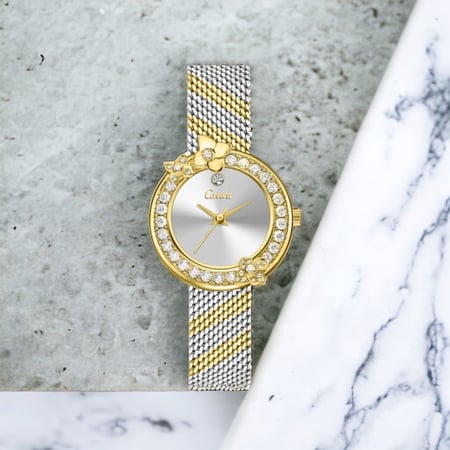 ساعه نسائيه كاتيرا الجديده لونين ميناء فضي