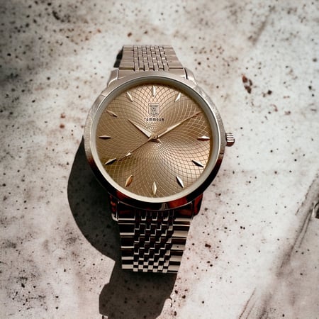 ساعه ماركه TAMMOUR رجالي فضي ميناء فضي