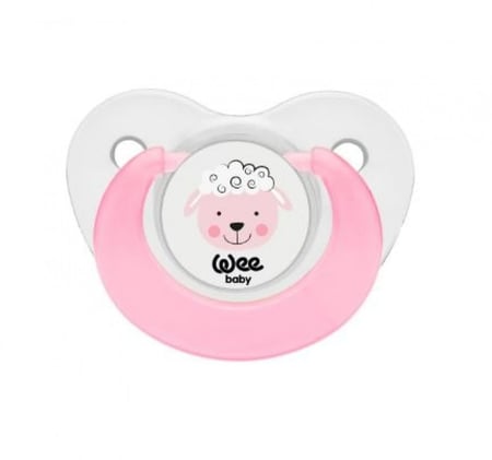 لهاية مصاصة للأطفال وي بيبي سيليكون آمن بتصميم حيوانات وغطاء صحي