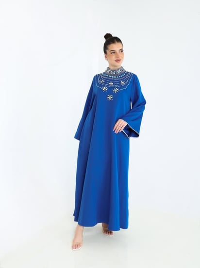 جلابيات سحابه جلابيه زرقاء جلابيه نيلي جلابيات فخمه جلابيات مناسبات