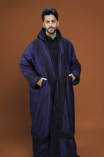 فروه رجاليه شتوية - فروة خزامى لون كحلي